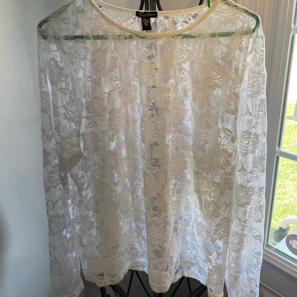 Lace top.